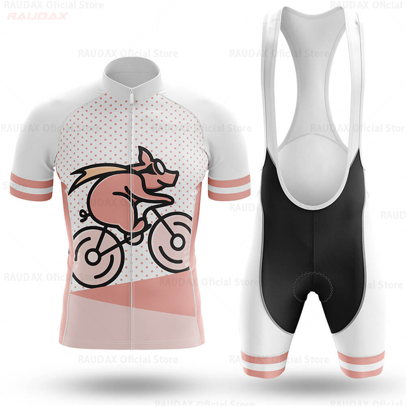 Men's Funny Pig Cartoon Anime  - огляд і ціна Cycling Bib Shorts