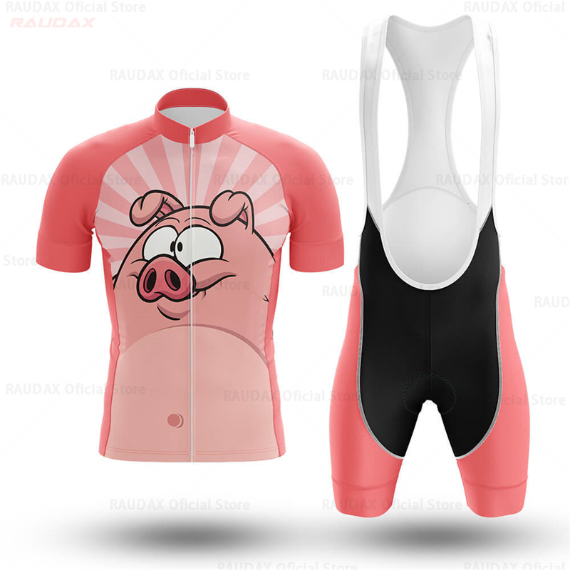 Men's Funny Pig Cartoon Anime  - огляд і ціна Cycling Bib Shorts