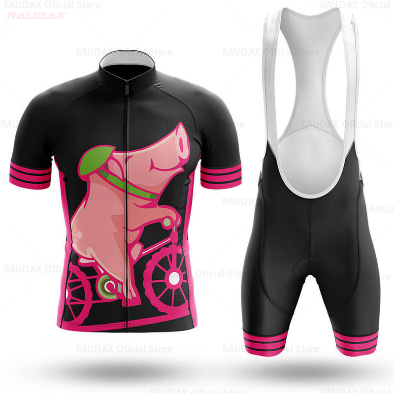 Men's Funny Pig Cartoon Anime  - огляд і ціна Cycling Bib Shorts
